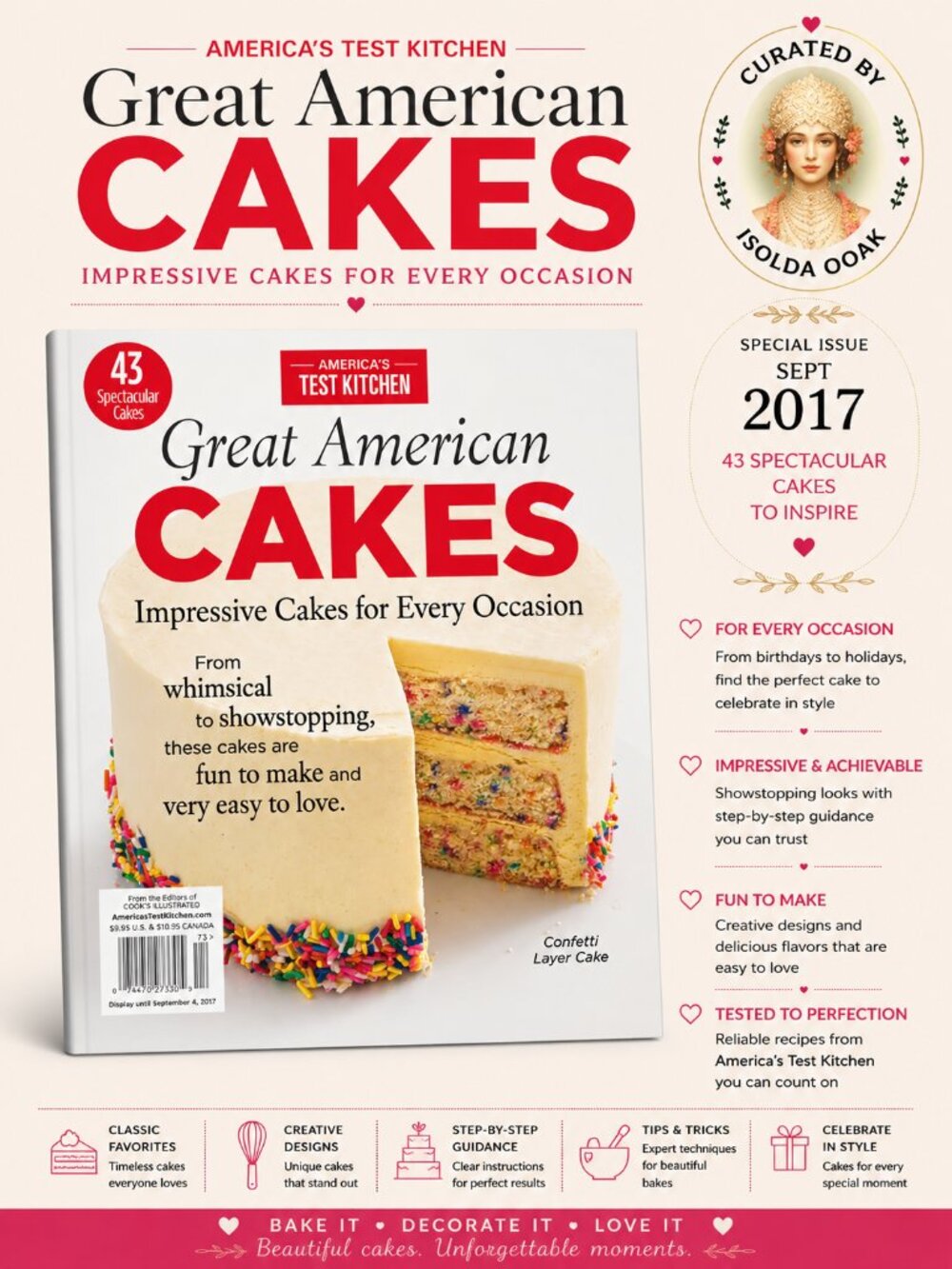 America’s Test Kitchen Great American Cakes Sept 2017 Special Issue